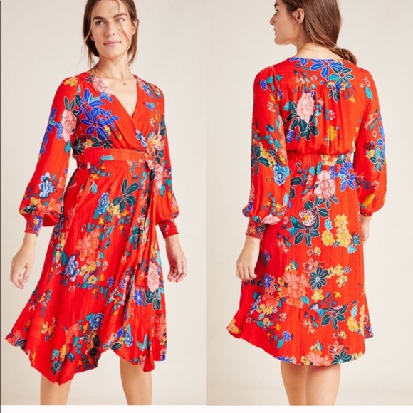 Anthropologie Dresses & Skirts - ANTHROPOLOGY Boswell Wrap Dress / Rare